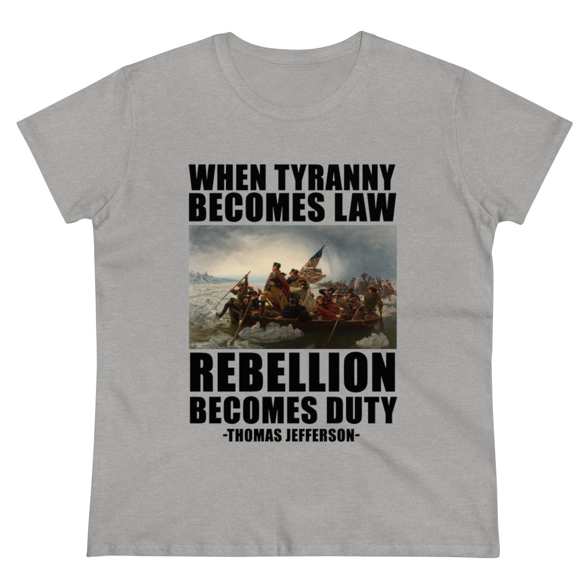 When Tyranny Becomes Law... | Women's Cotton Tee - Rise of The New Media