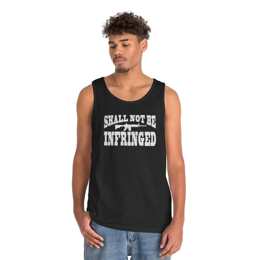 Shall Not Be Infringed | Men's Heavy Cotton Tank Top - Rise of The New Media