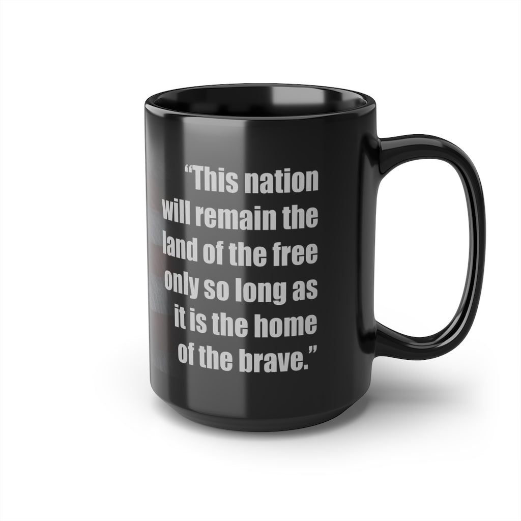 Land of the Free | 15oz Black Mug - Rise of The New Media