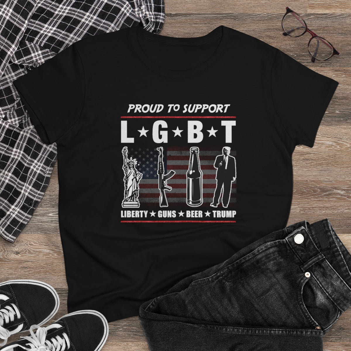 Proud To Support LGBT | Women's Tee - Rise of The New Media