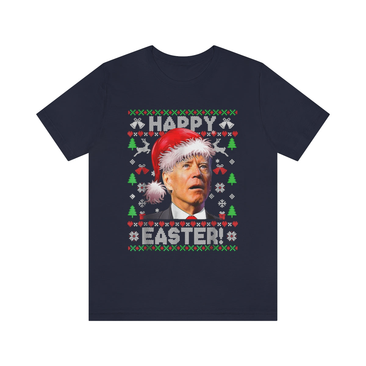 Biden Happy Easter | Mens/Unisex Short Sleeve T-Shirt - Rise of The New Media