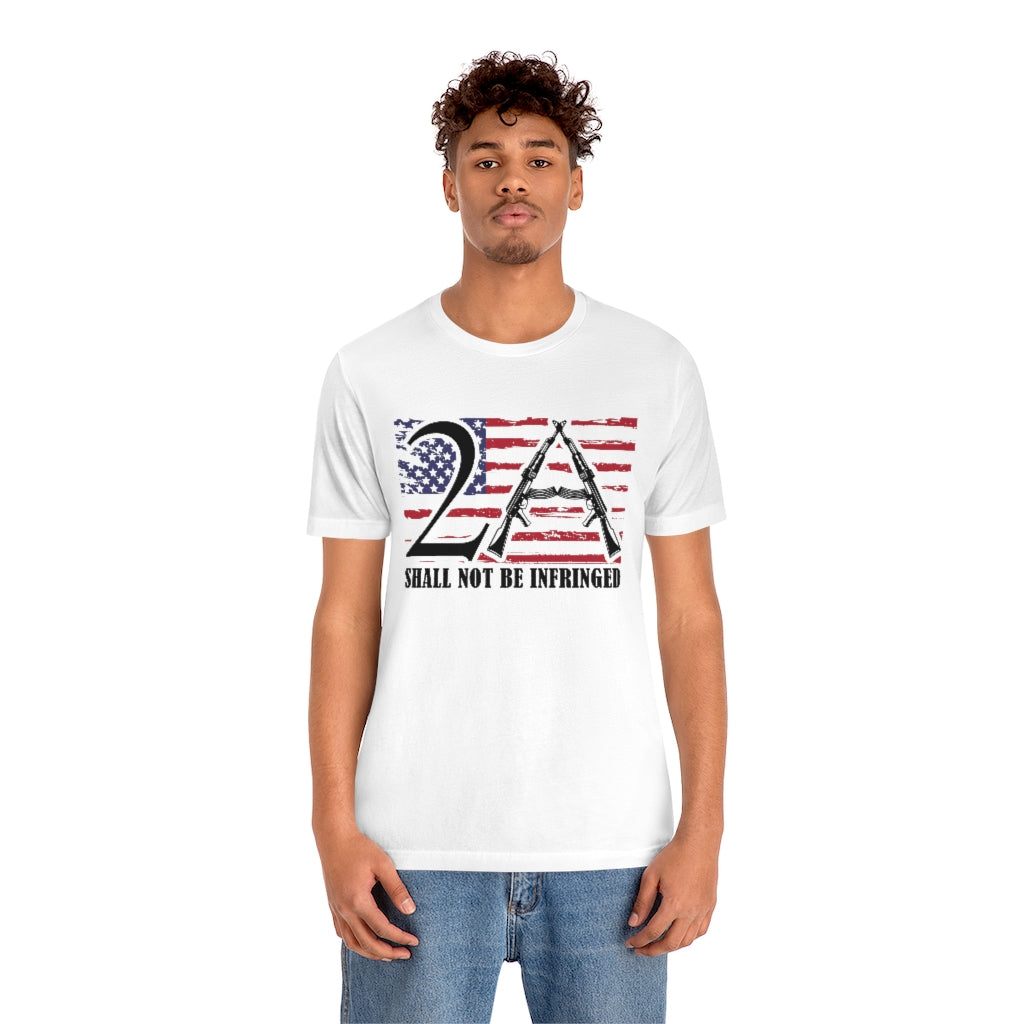2A Shall Not Be Infringed | Mens/Unisex Short Sleeve T-Shirt - Rise of The New Media