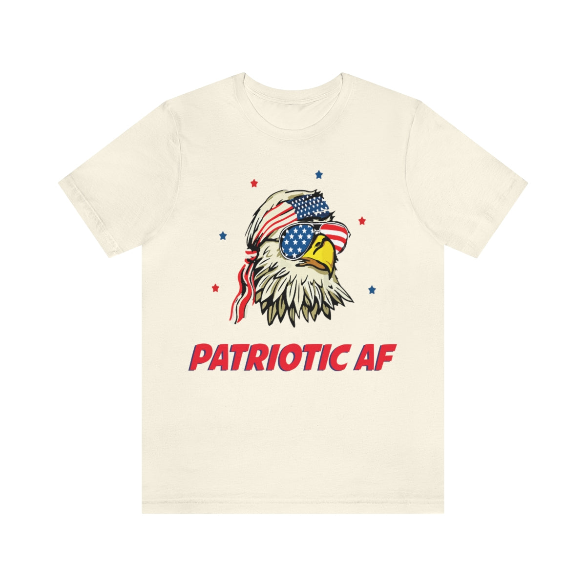 Patriotic AF with American Eagle | Mens/Unisex Short Sleeve T-Shirt - Rise of The New Media