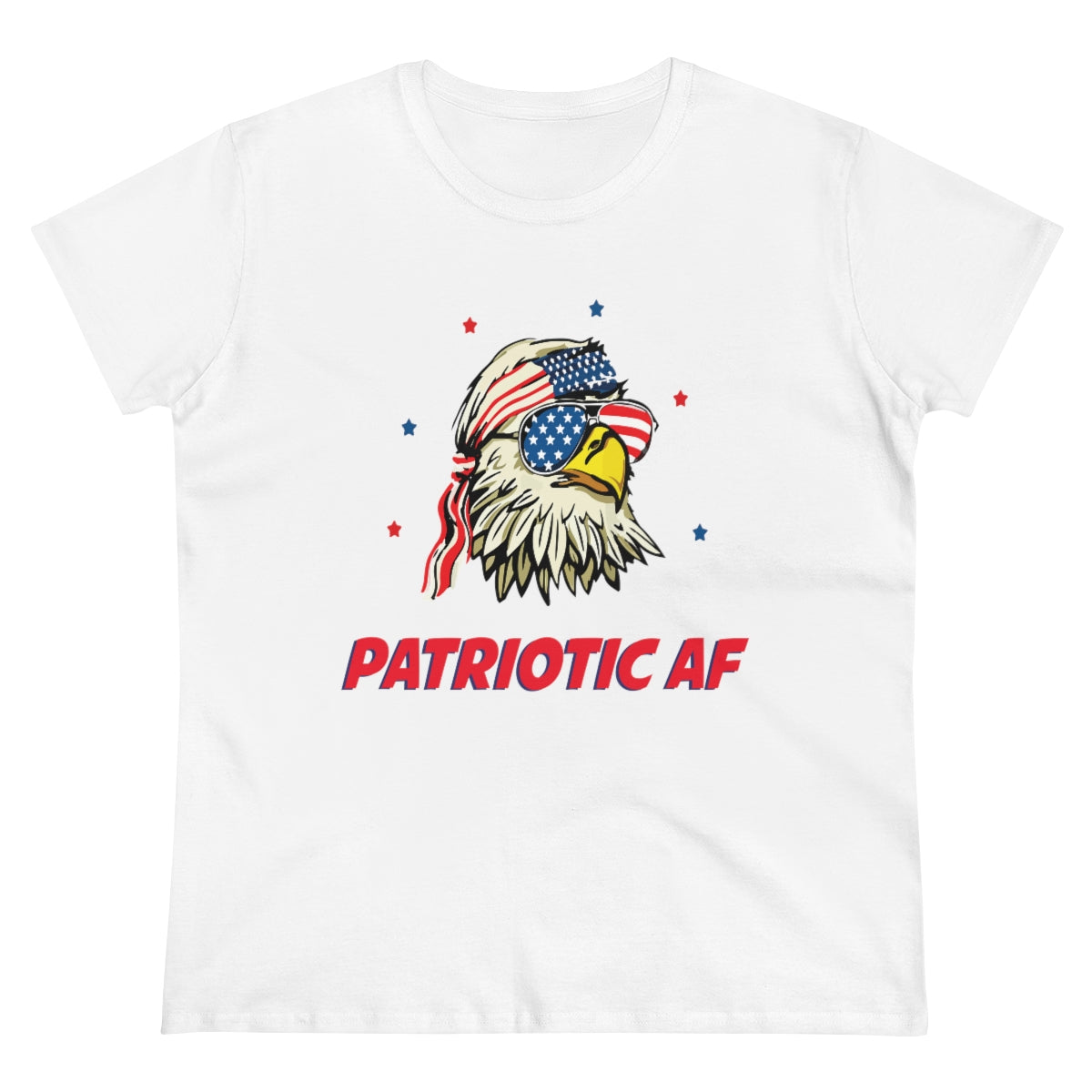 Patriotic AF with American Eagle | Women's Tee - Rise of The New Media