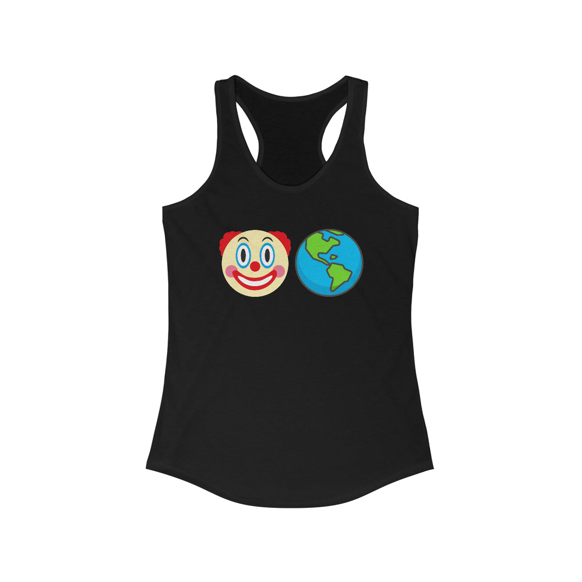 Clown World | Women's Racerback Tank - Rise of The New Media