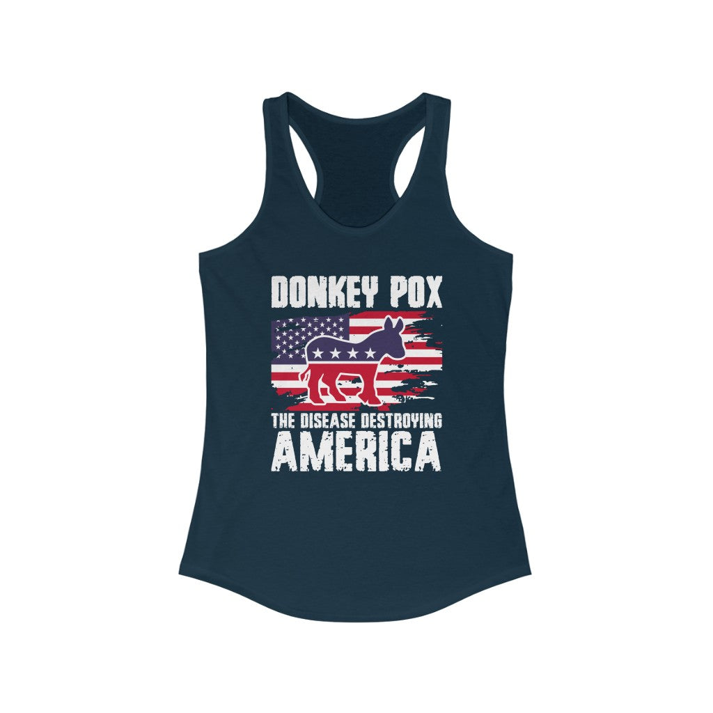 Donkey Pox | Women's Racerback Tank - Rise of The New Media