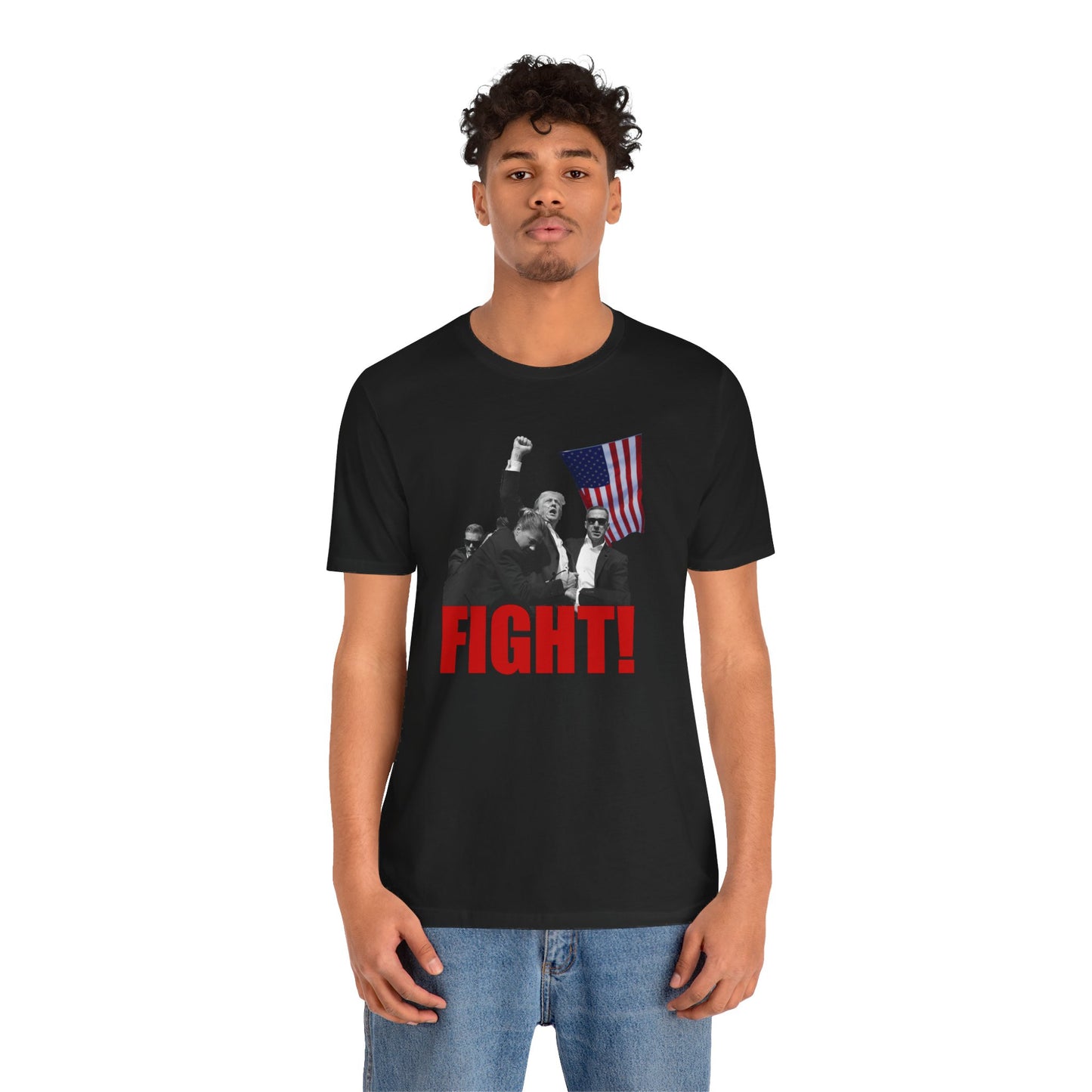 Trump Fight! | Mens/Unisex Short Sleeve T-Shirt