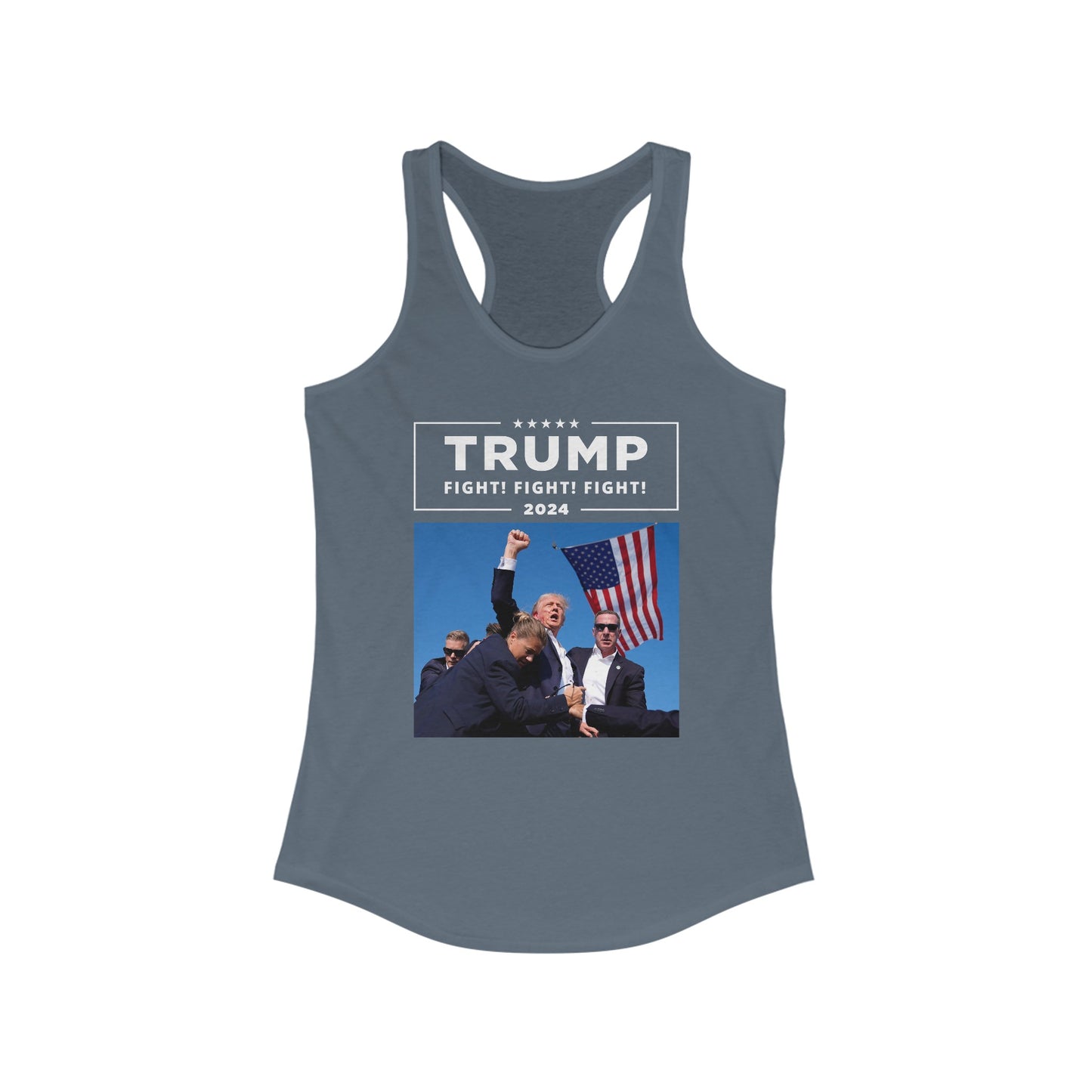 Trump 2024 Fight! Fight! Fight! | Women's Racerback Tank