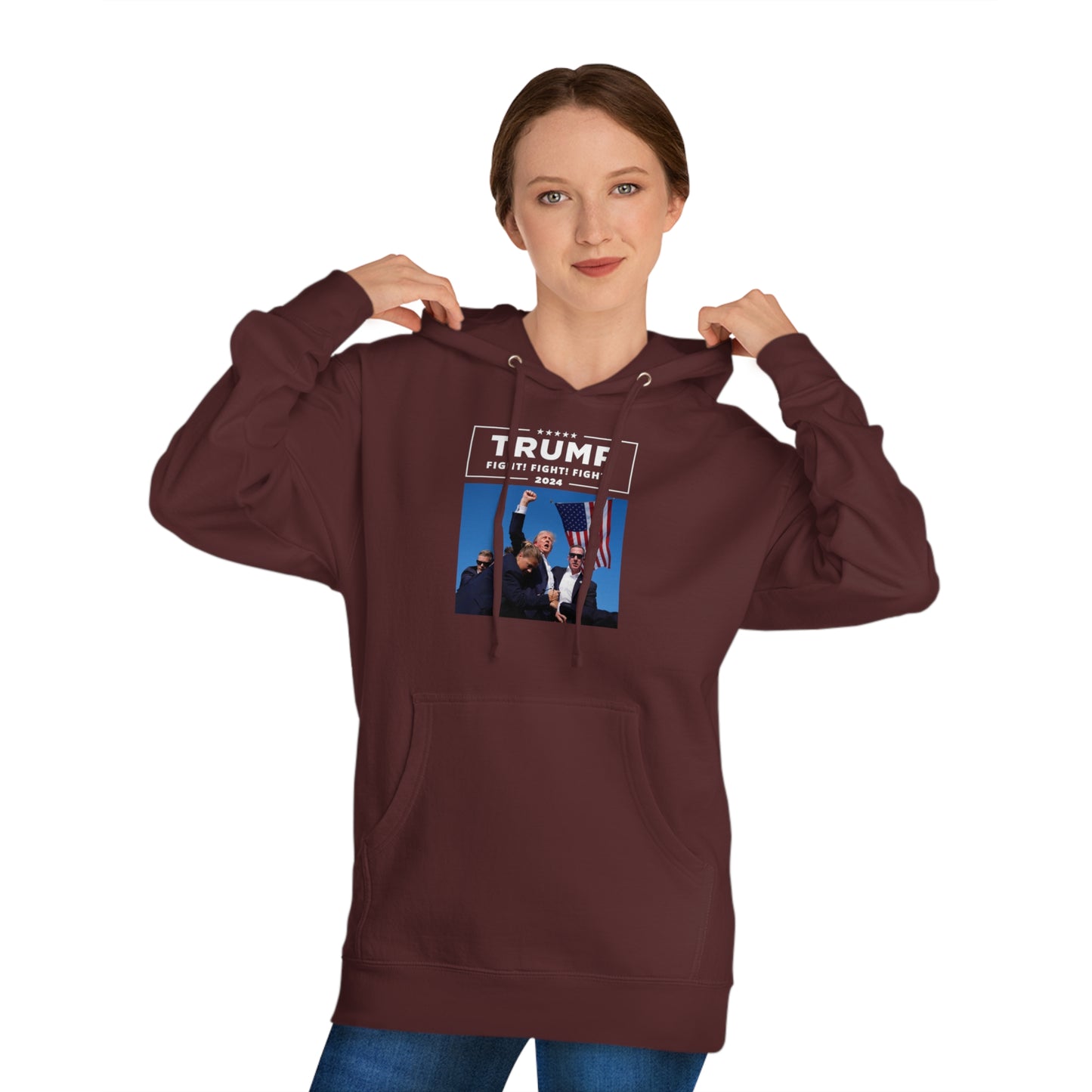 Trump 2024 Fight! Fight! Fight! | Unisex Hooded Sweatshirt