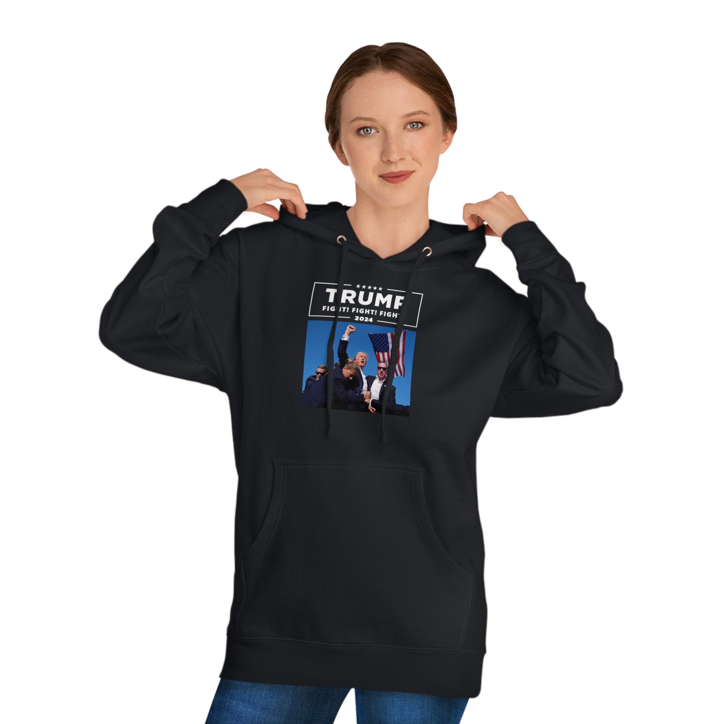 Trump 2024 Fight! Fight! Fight! | Unisex Hooded Sweatshirt