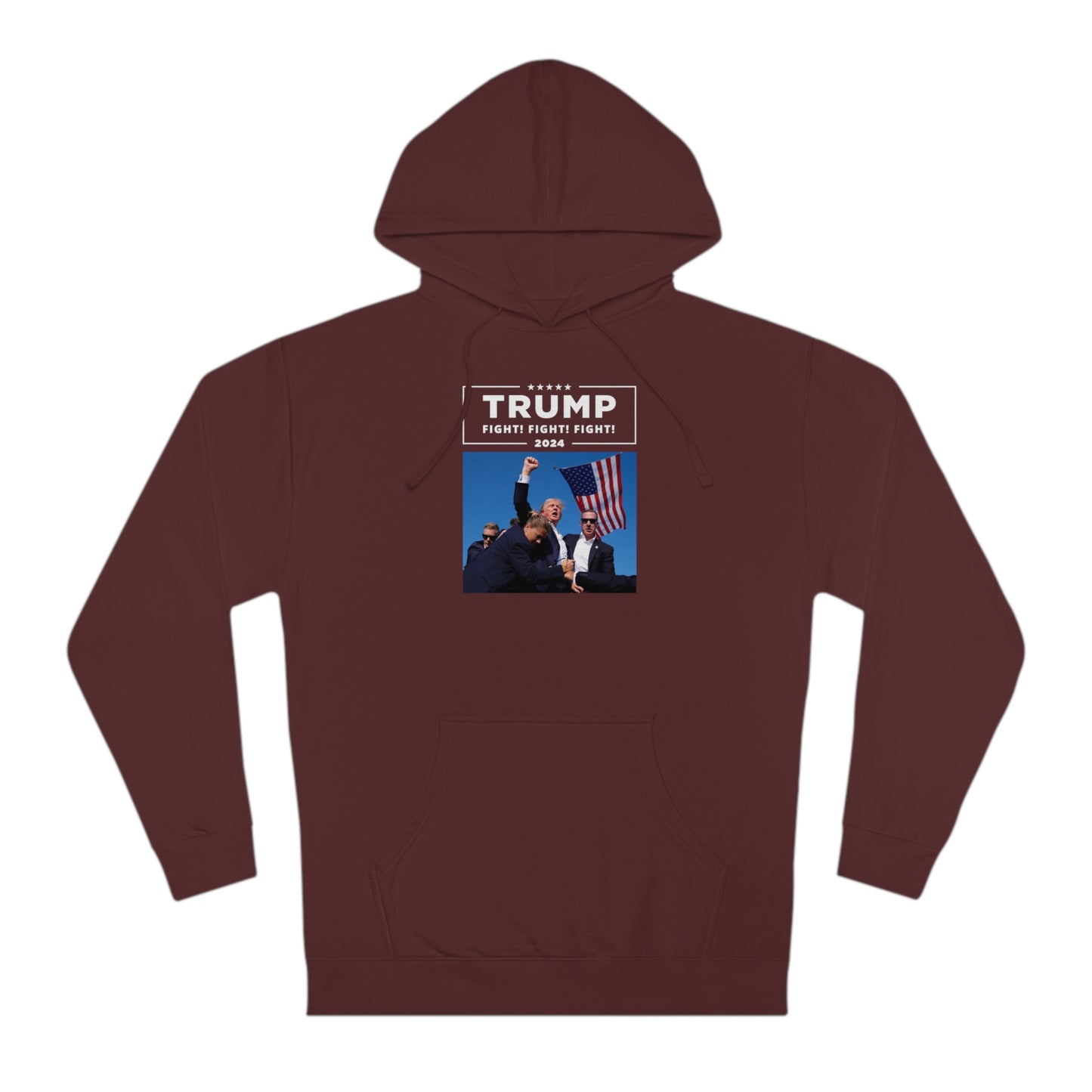 Trump 2024 Fight! Fight! Fight! | Unisex Hooded Sweatshirt