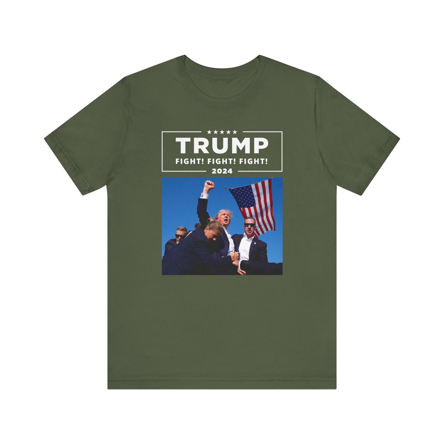 Trump 2024 Fight! Fight! Fight! | Mens/Unisex Short Sleeve T-Shirt