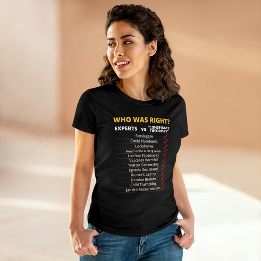 Who Was Right? | Women's Tee