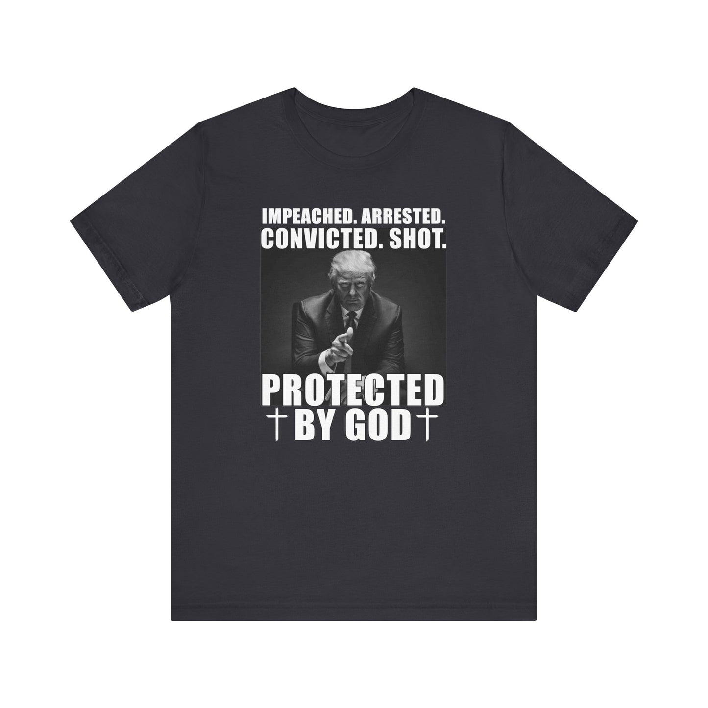 Protected by God | Mens/Unisex Short Sleeve T-Shirt