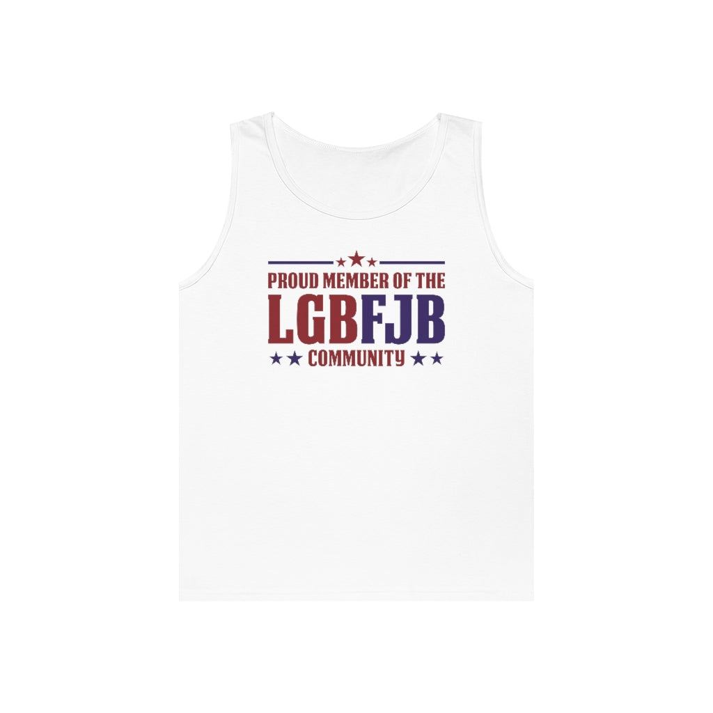 Proud Member of The LGBFJB Community | Men's Heavy Cotton Tank Top - Rise of The New Media