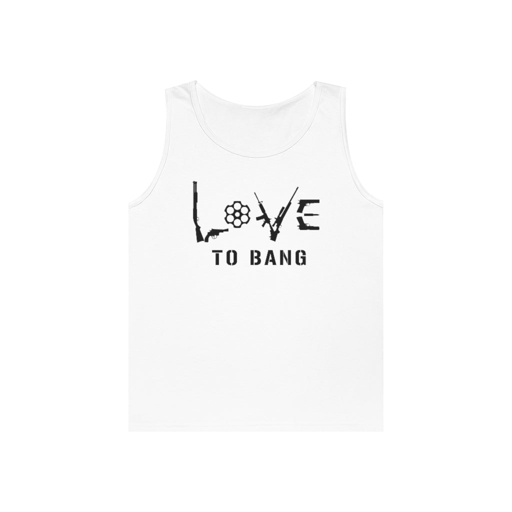 Love To Bang | Men's Heavy Cotton Tank Top - Rise of The New Media