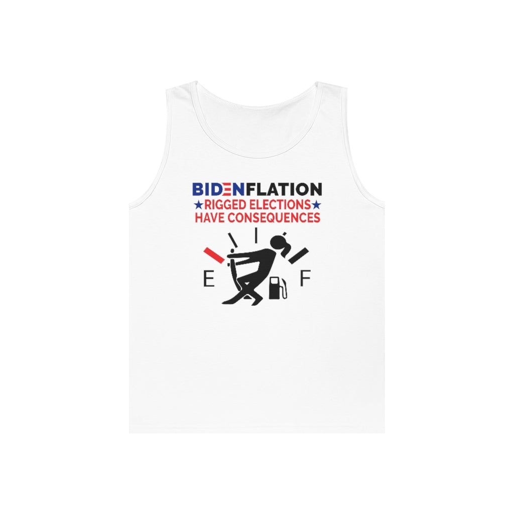 Bidenflation | Men's Heavy Cotton Tank Top - Rise of The New Media