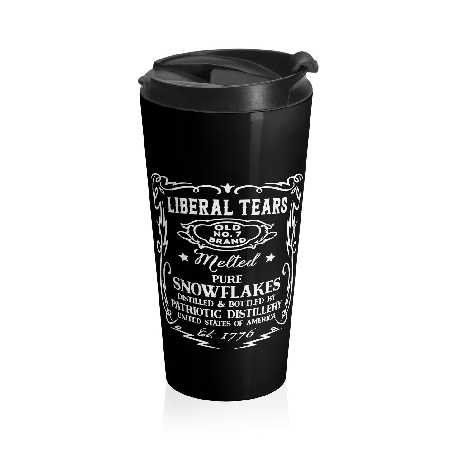 Liberal Tears | 15oz Stainless Steel Travel Mug - Rise of The New Media