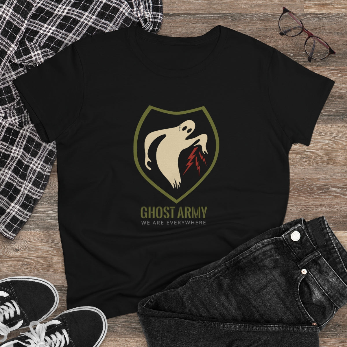 Ghost Army - We Are Everywhere | Women's Tee - Rise of The New Media