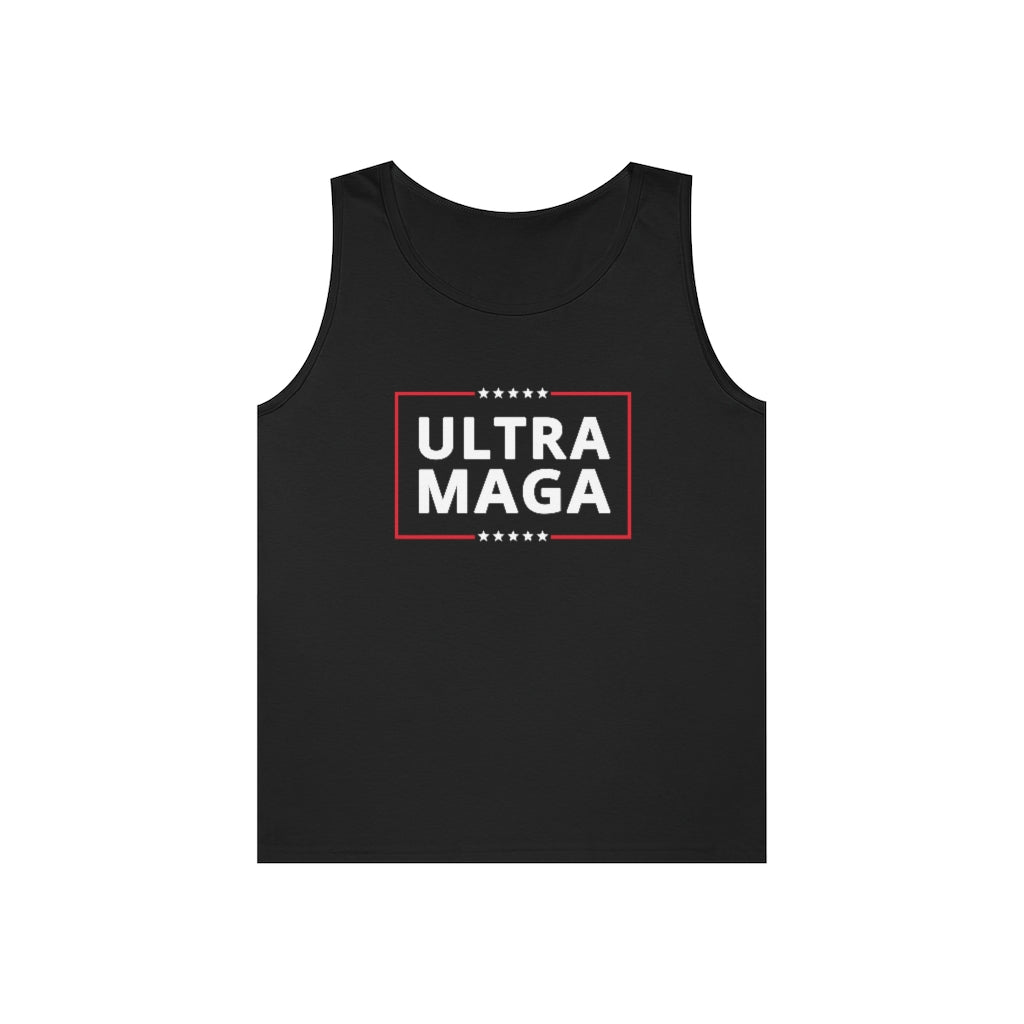 Ultra Maga | Men's Heavy Cotton Tank Top - Rise of The New Media