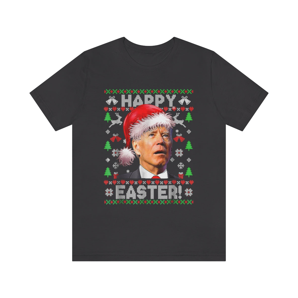 Biden Happy Easter | Mens/Unisex Short Sleeve T-Shirt - Rise of The New Media