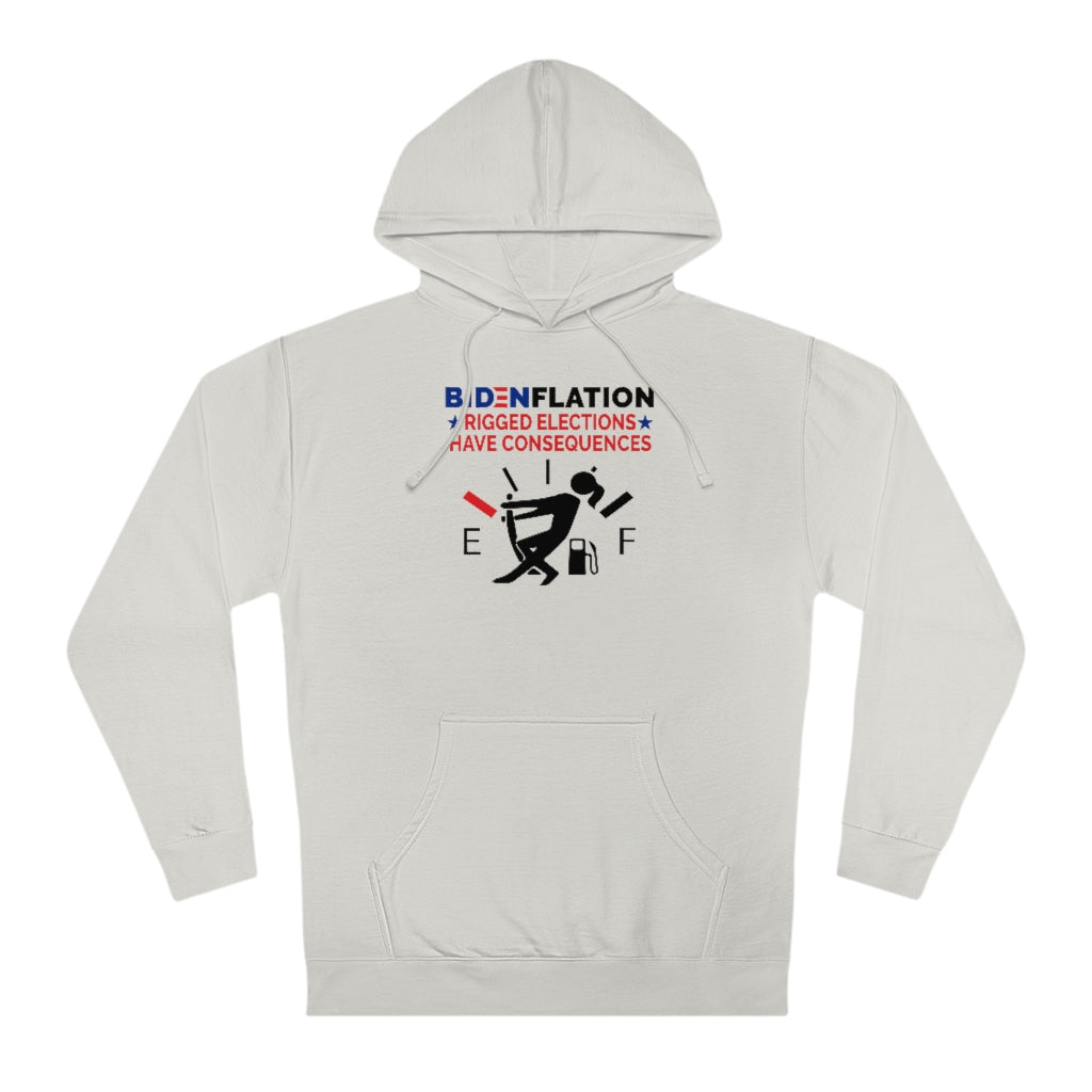 Bidenflation - Rigged Elections Have Consequences | Unisex Hooded Sweatshirt - Rise of The New Media