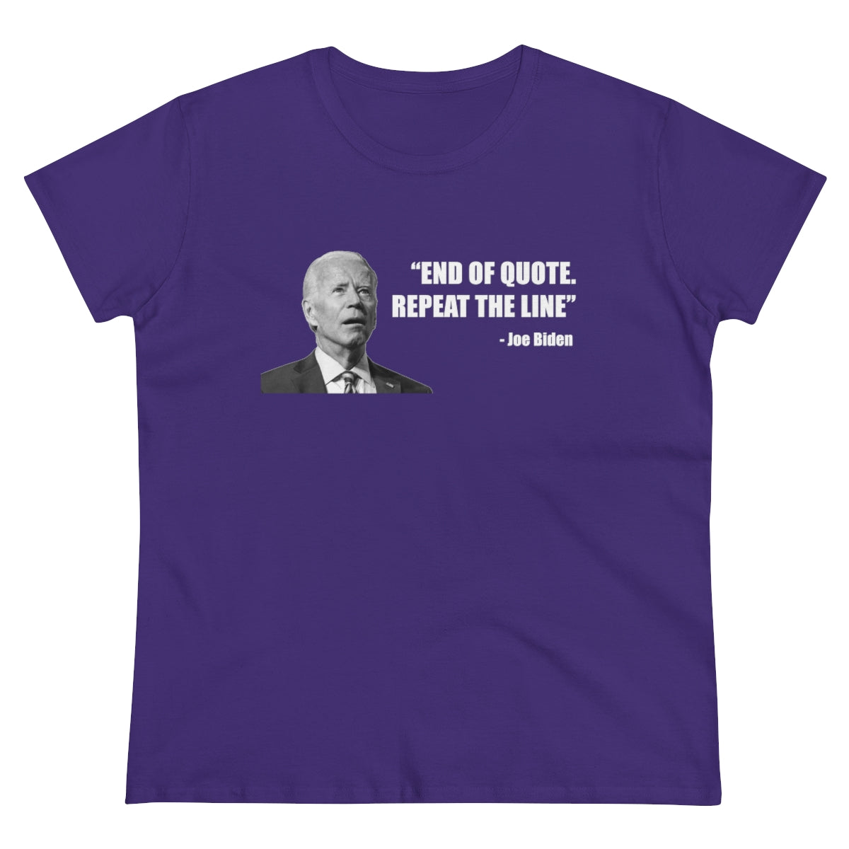 End Of Quote Repeat The Line | Women's Tee - Rise of The New Media