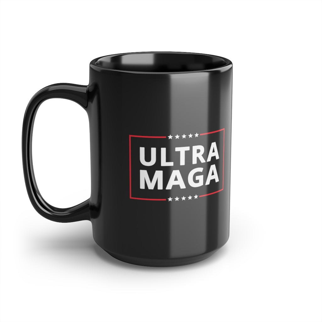 Ultra Maga | 15oz Black Mug - Rise of The New Media