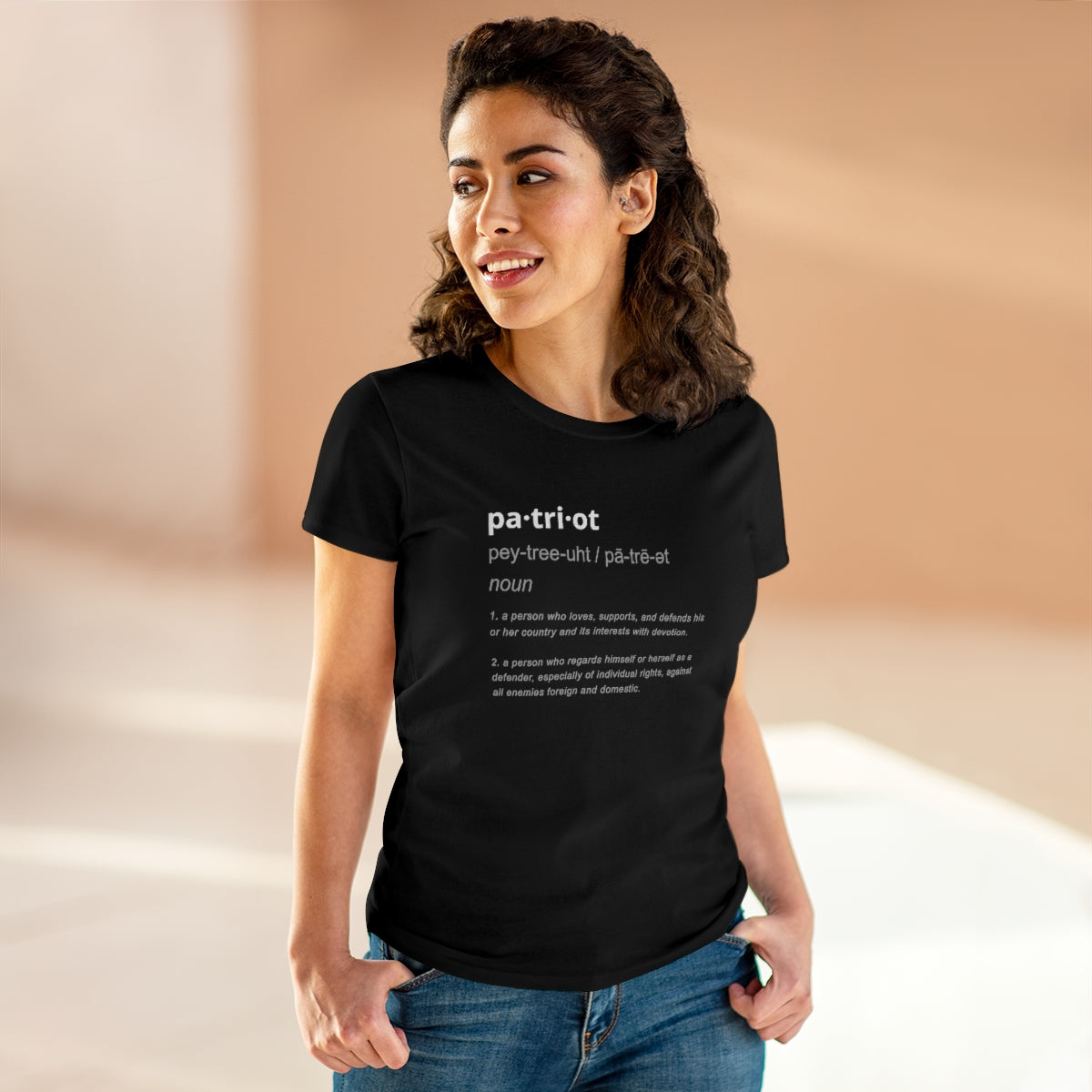 Patriot Definition | Women's Tee - Rise of The New Media