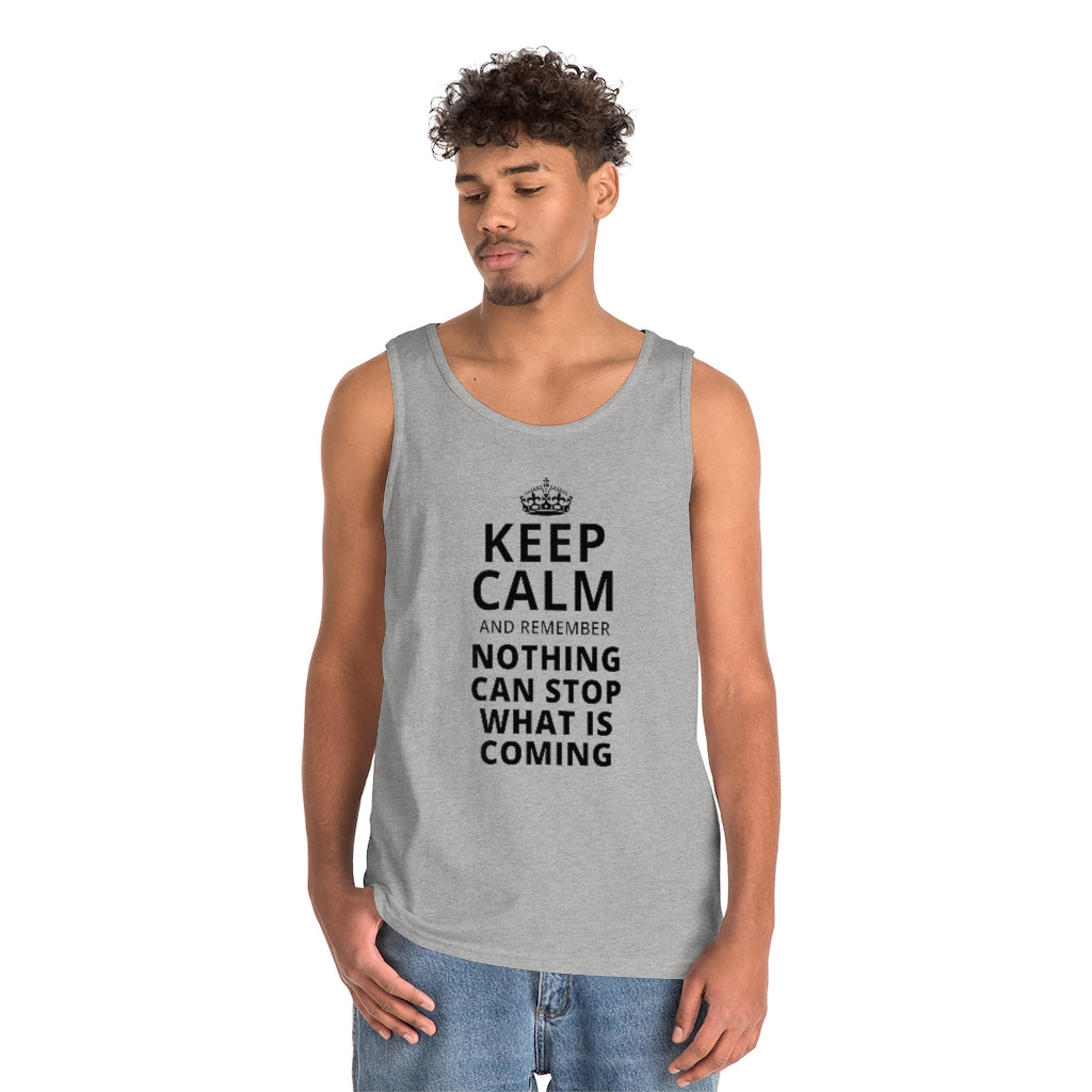 Keep Calm and Remember... | Men's Heavy Cotton Tank Top - Rise of The New Media