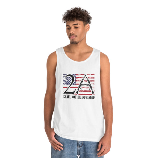 2A Shall Not Be Infringed | Men's Heavy Cotton Tank Top - Rise of The New Media
