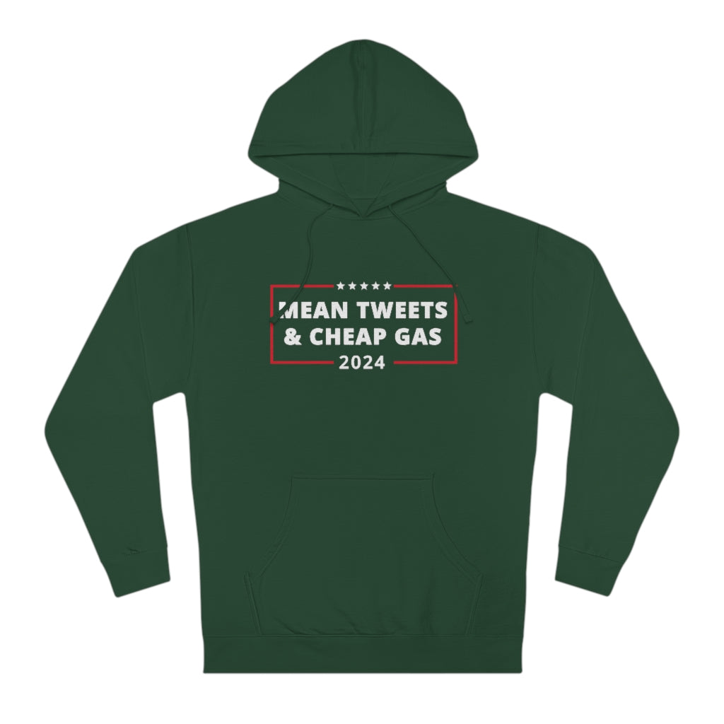 Mean Tweets & Cheap Gas 2024 | Unisex Hooded Sweatshirt - Rise of The New Media
