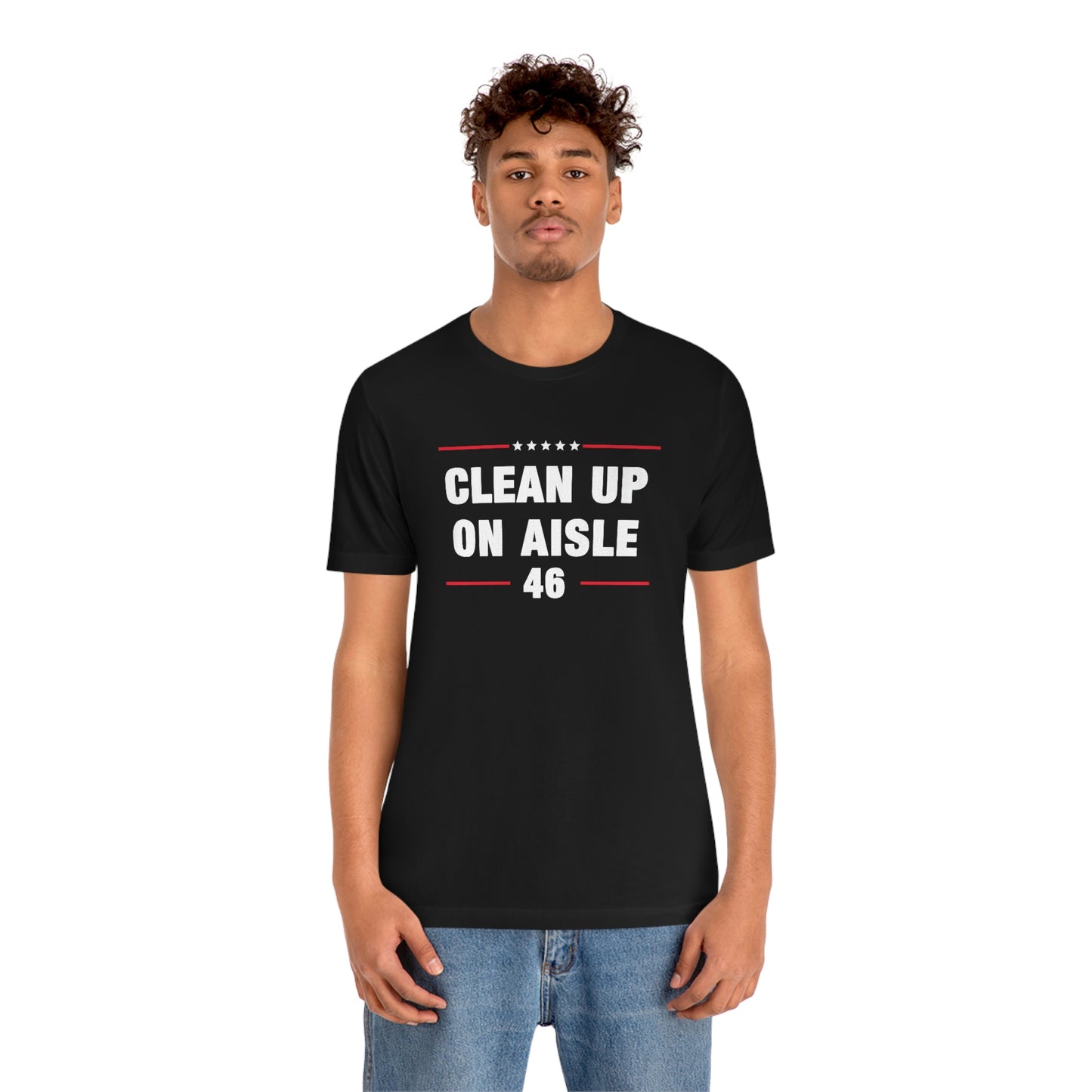 Clean Up on Aisle 46 | Mens/Unisex Short Sleeve T-Shirt