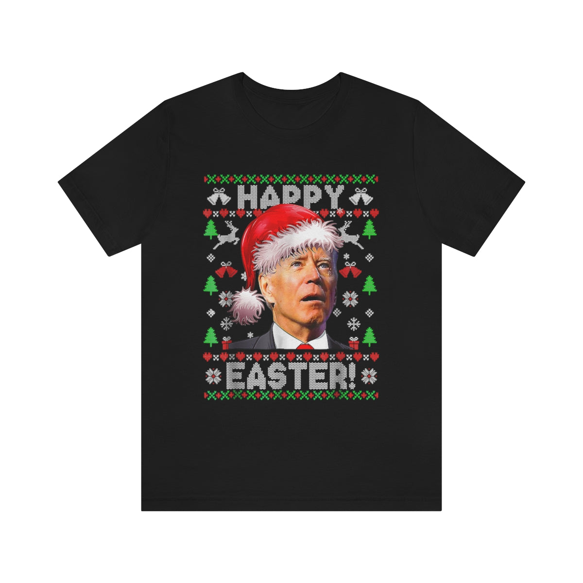 Biden Happy Easter | Mens/Unisex Short Sleeve T-Shirt - Rise of The New Media