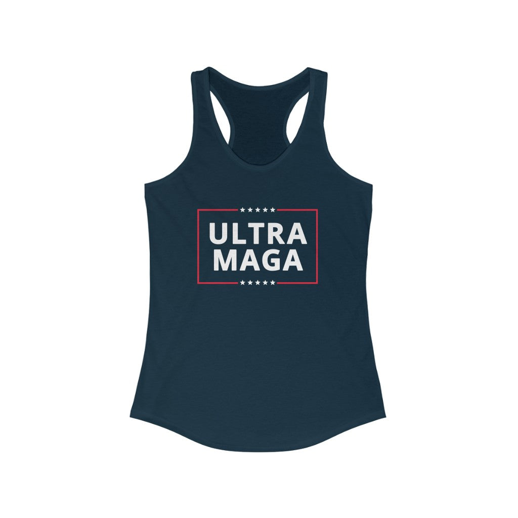 Ultra Maga | Women's Racerback Tank - Rise of The New Media