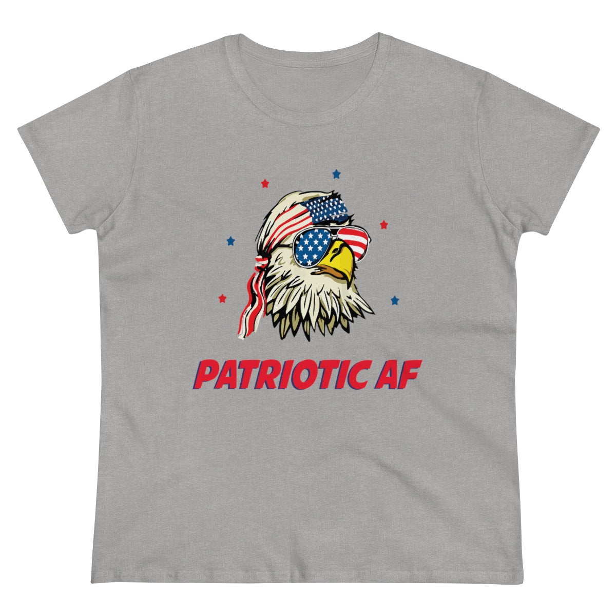 Patriotic AF with American Eagle | Women's Tee - Rise of The New Media