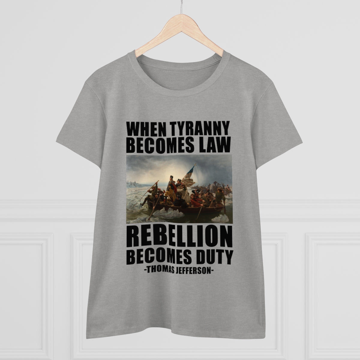 When Tyranny Becomes Law... | Women's Cotton Tee - Rise of The New Media