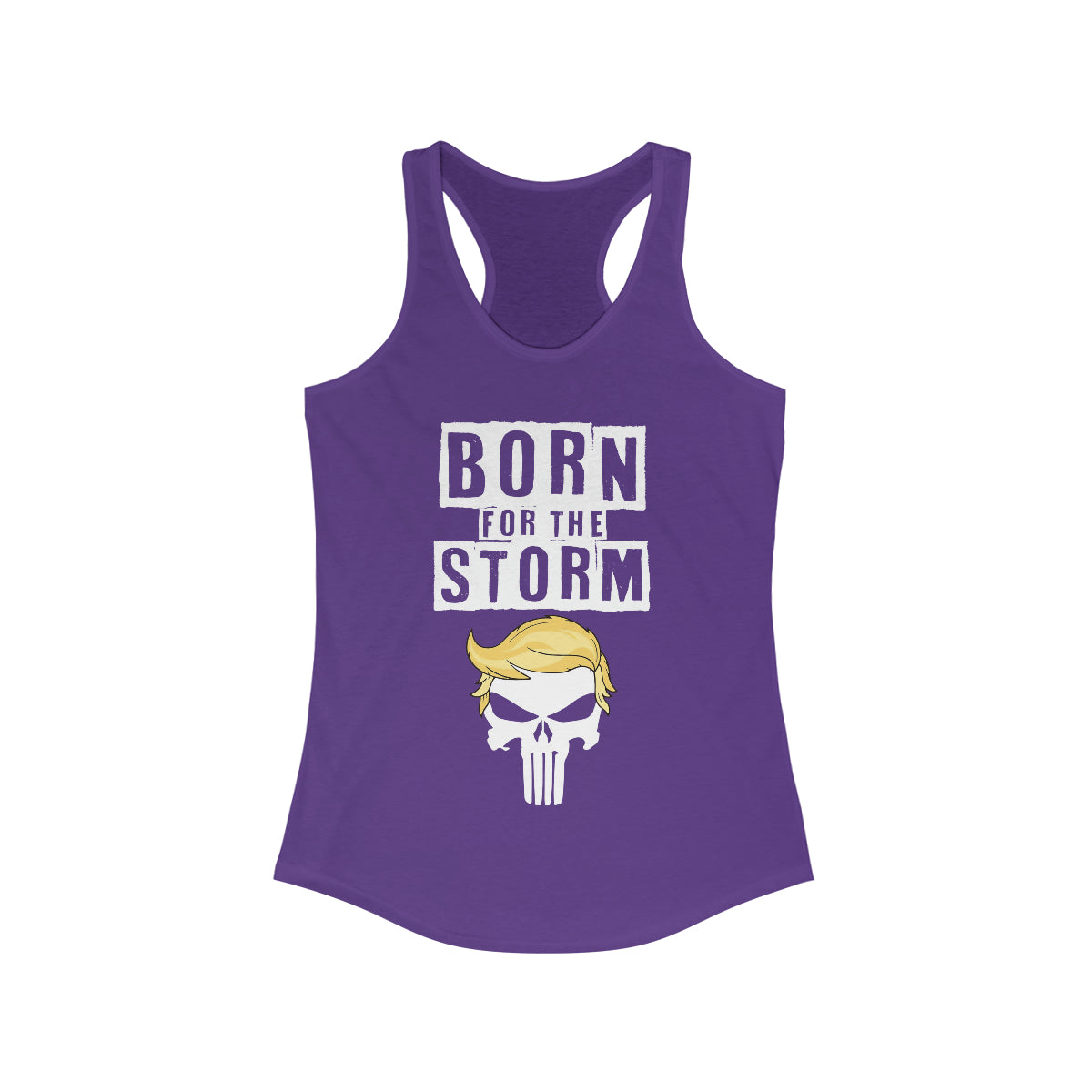 Born For The Storm | Women's Racerback Tank - Rise of The New Media