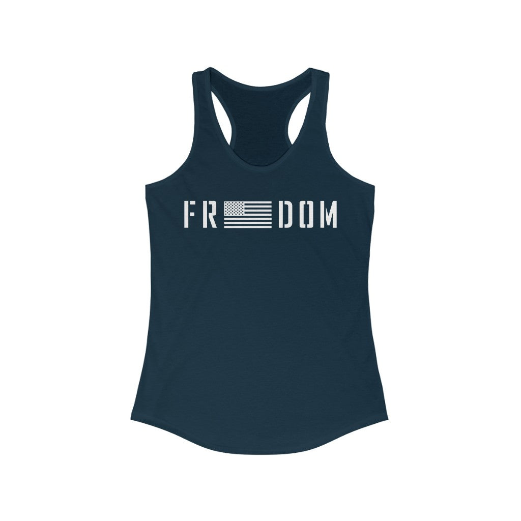 Freedom USA | Women's Racerback Tank - Rise of The New Media