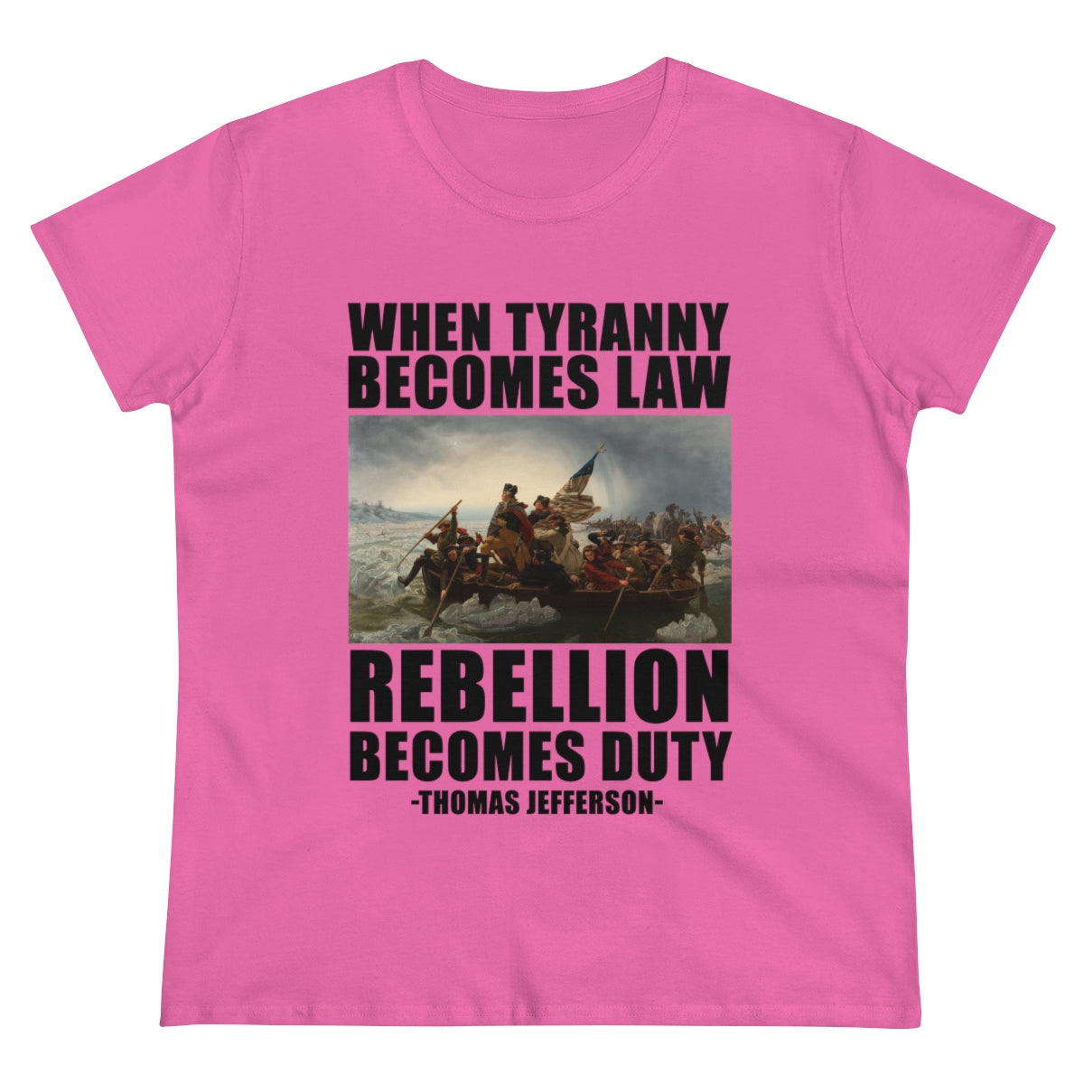 When Tyranny Becomes Law... | Women's Cotton Tee - Rise of The New Media