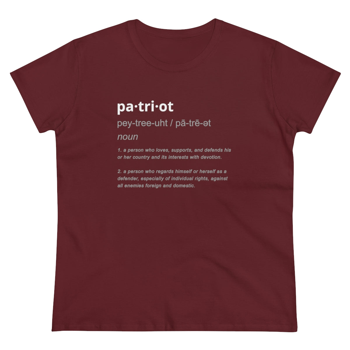 Patriot Definition | Women's Tee - Rise of The New Media