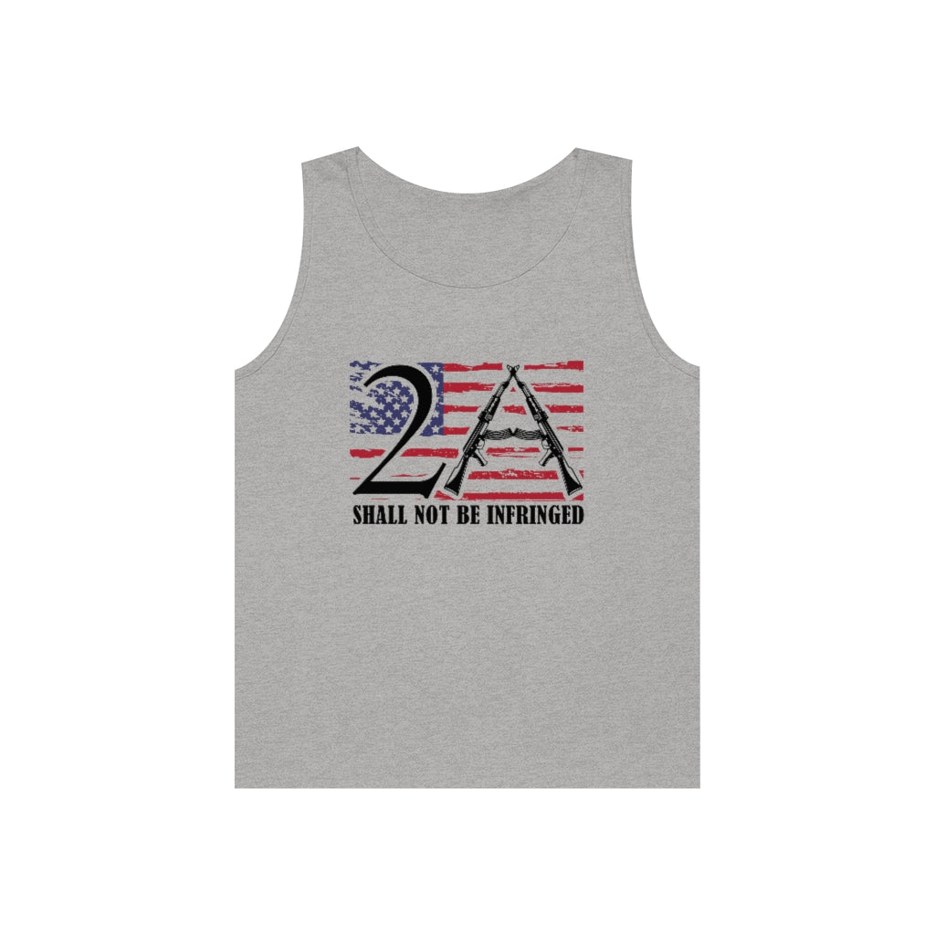 2A Shall Not Be Infringed | Men's Heavy Cotton Tank Top - Rise of The New Media
