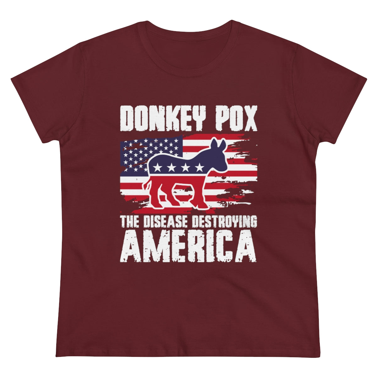 Donkey Pox The Disease Destroying America | Women's Tee - Rise of The New Media