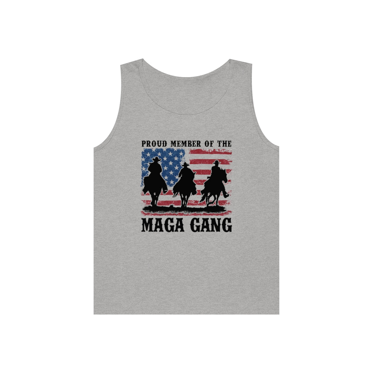 MAGA Gang | Men's Heavy Cotton Tank Top - Rise of The New Media