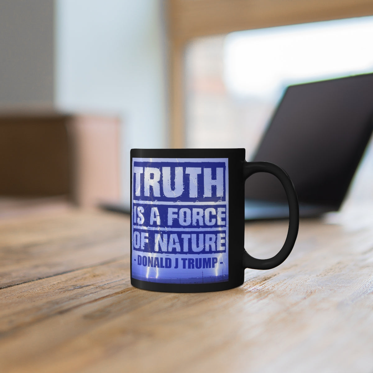 Truth Is A Force Of Nature | 11oz Black Mug - Rise of The New Media