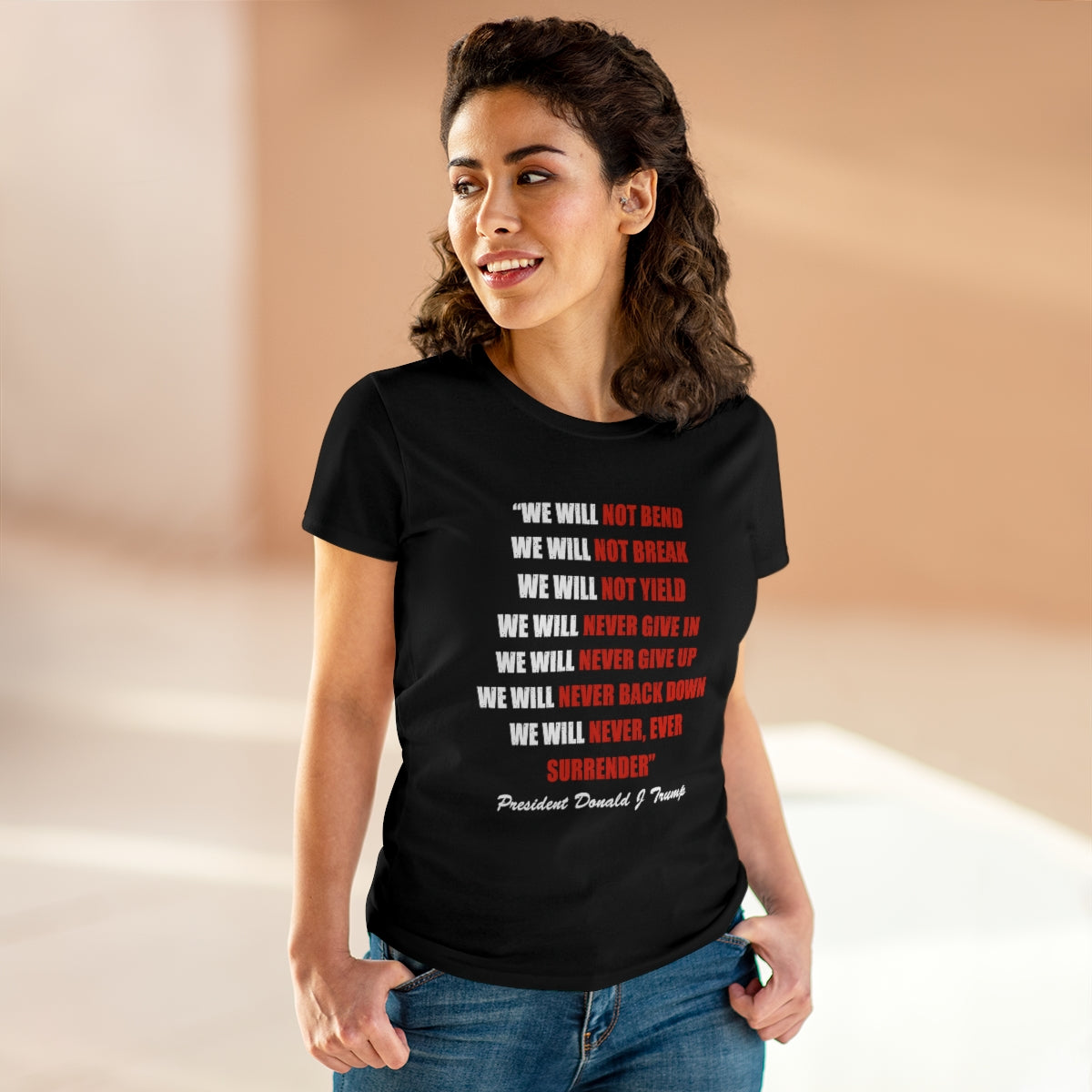 We Will Not Bend | Women's Tee - Rise of The New Media