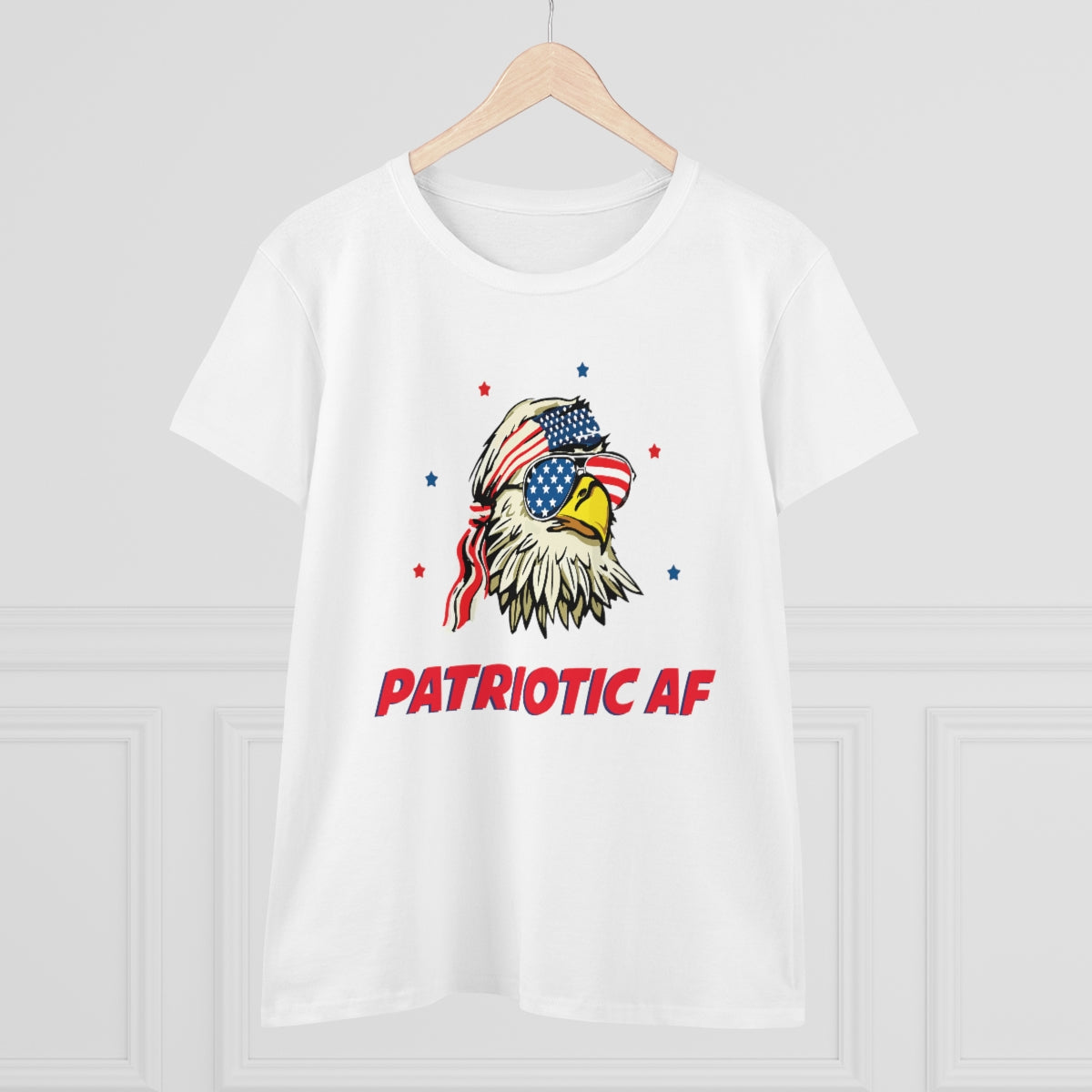 Patriotic AF with American Eagle | Women's Tee - Rise of The New Media