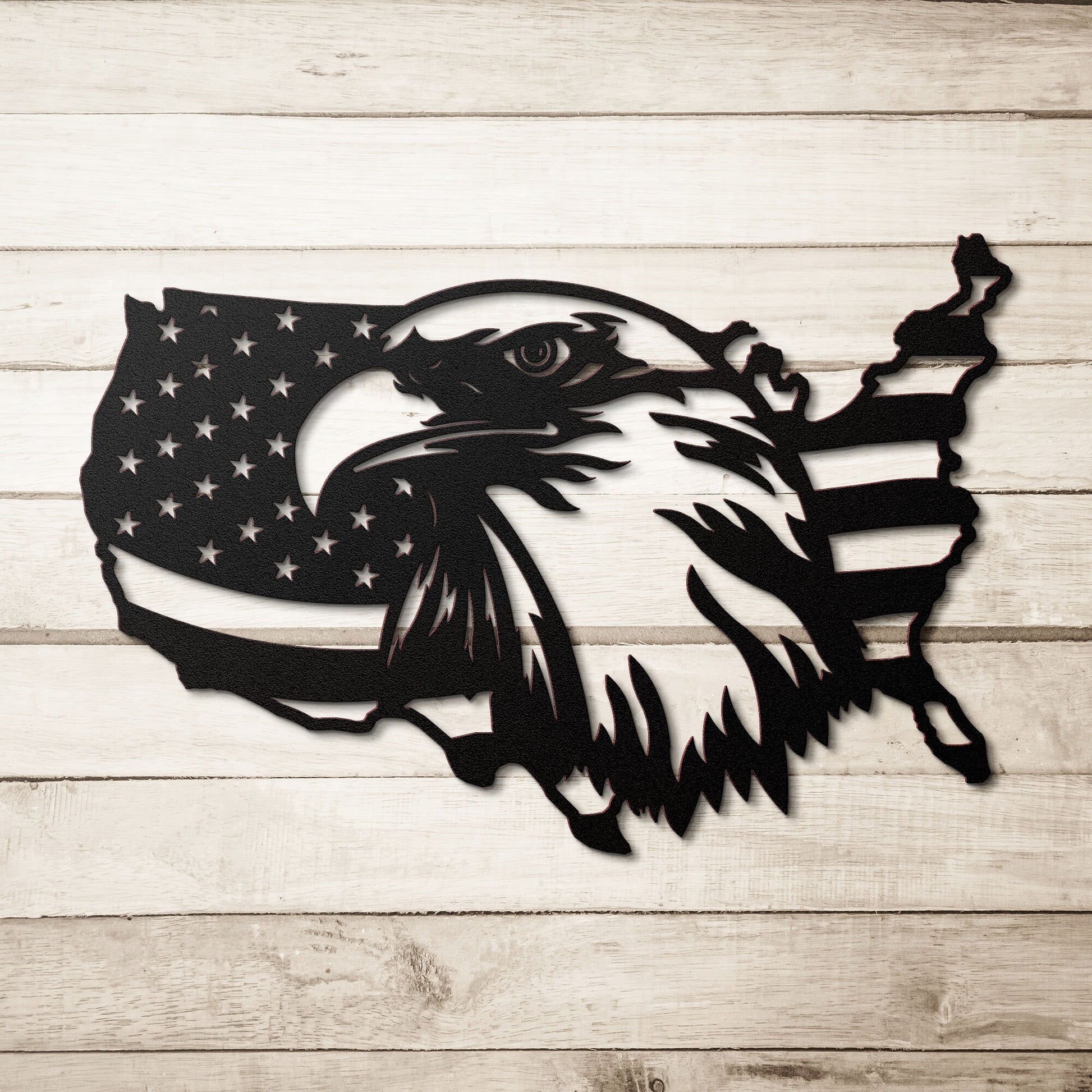 American Eagle Die-Cut Metal Sign - Rise of The New Media