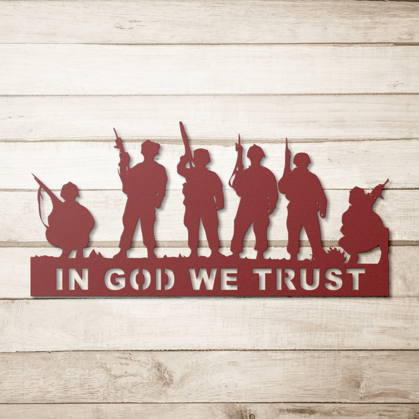 In God We Trust Die-Cut Metal Sign - Rise of The New Media