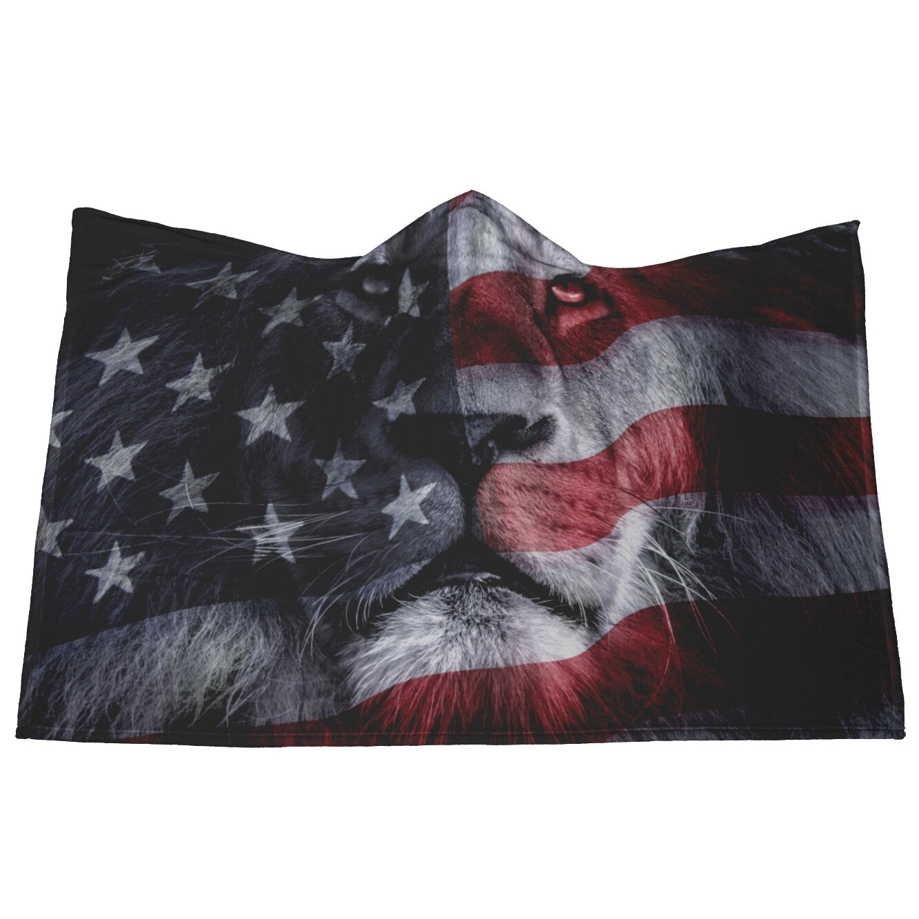 Lion & Flag Hooded Blanket - Rise of The New Media